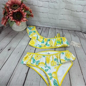 tommy bahama kids  2-piece bikini swimsuit with lemons size 10